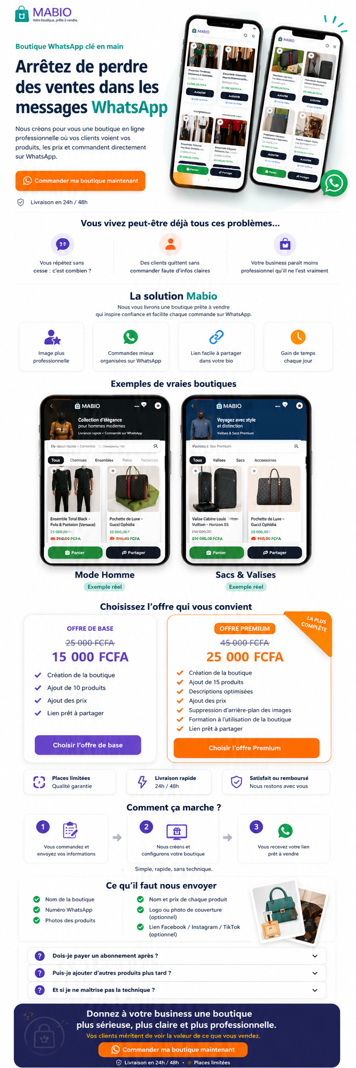 Exemple boutique Mabio